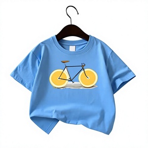 Kids Breathable Eco-Friendly Knitted Quick Dry Short Sleeve O-Neck Printed Polyester/Cotton Casual T-Shirt - Product Image 6