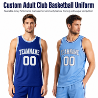 Uniforme de Baloncesto Personalizado para Clubes Adultos, Jersey Reversible, Ropa Deportiva de Alto Rendimiento para Juegos Comunitarios, Entrenamiento y Competición de Liga