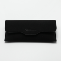 Étui à lunettes en cuir rectangulaire minimaliste, boîte de rangement portable magnétique, étui à lunettes personnalisé, résistant aux chocs