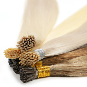 Itip – extensions de cheveux humains, cheveux humains, bruts, vierges, 100% remy, microlink, i-tip, cheveux indiens, double dessin 1b, extensions de cheveux lisses, noir - Product Image 4