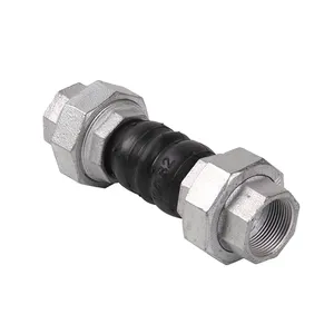 Резиновый резьбовой соединитель Huayuan <span class=keywords><strong>Union</strong></span>, гибкое расширительное соединение в трубной арматуре, резьбовое резиновое соединение - Product Image 1