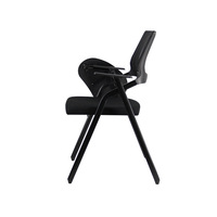 Chaises de formation modernes en tissu avec tablettes d'écriture, ergonomiques, réglables en hauteur, dossier en maille, pieds métalliques manuels, chaises de bureau