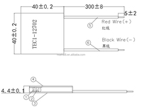 TEC1-12702 12V Thermoelektrischer Kühler Kühlsystem Klimaanlage TEC Kühlzelle Kit Element Kühlkörper Peltier-Modul