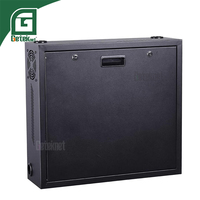 Geteknet OEM ODM Boîte de sécurité en acier de 1,2 mm d'épaisseur, 18 kg, DVR NVR, boîte à clés pour système de sécurité avec ventilateur et ouverture par bascule