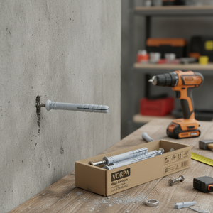 Anclaje de Pared de Plástico VP O 8/135, Tapón Pasante, 668 VORPA, Embalaje en Caja de Tornillos, Estándar DIN, Pulgadas, Perno de Expansión de PE, Hecho en Italia - Product Image 3