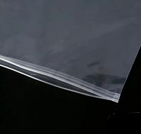 Sac de rangement pour vêtements en LDPE givré noir, taille personnalisée, avec bord scellé, étanche, à fermeture éclair, réutilisable, semi-transparent, pour chaussures et vêtements