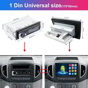 Universale Dello Schermo di Tocco di Gps Radio Stereo 10 Pollici car video 1 Din Auto Lettore Dvd Con Schermo