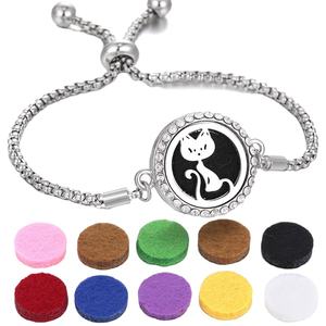 Women's Stainless Steel 20mm Essential <b>Oil</b> Diffuser Bracelet - Product Image 1