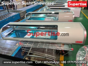 <span class=keywords><strong>Vitrine</strong></span> à sushis Supertise, présentoir à sushis sur <span class=keywords><strong>comptoir</strong></span>, refroidisseur en verre, congélateur, réfrigérateur, refroidisseur à gâteaux <span class=keywords><strong>de</strong></span> sushis - Product Image 6