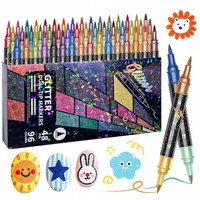 12 Pastel Dual Dot Tip Coloriage Adulte Double Tête Coloré Acrylique Peinture Marqueur Stylo Ensemble Avec Pointe Extra Fine