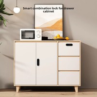 Serrure de meuble intelligente sans clé Liantian F155 à écran tactile, modes public et privé, pour casier de gym et mobilier de bureau