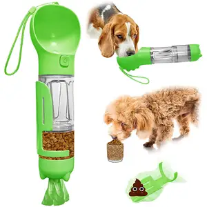 300ML 500ML Durável Cão Garrafa De Água Potável Multifuncional 3 Em 1 Portátil Pet Dog Garrafa De Água Alimentador De Alimentos Para Cães De Gato