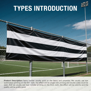 2025 tùy chỉnh đôi bên nhuộm thăng hoa in Polyester chướng ngại vật bìa trong nhà ngoài trời tổ chức sự kiện hàng rào khuyến mại Cờ biểu ngữ - Product Image 3