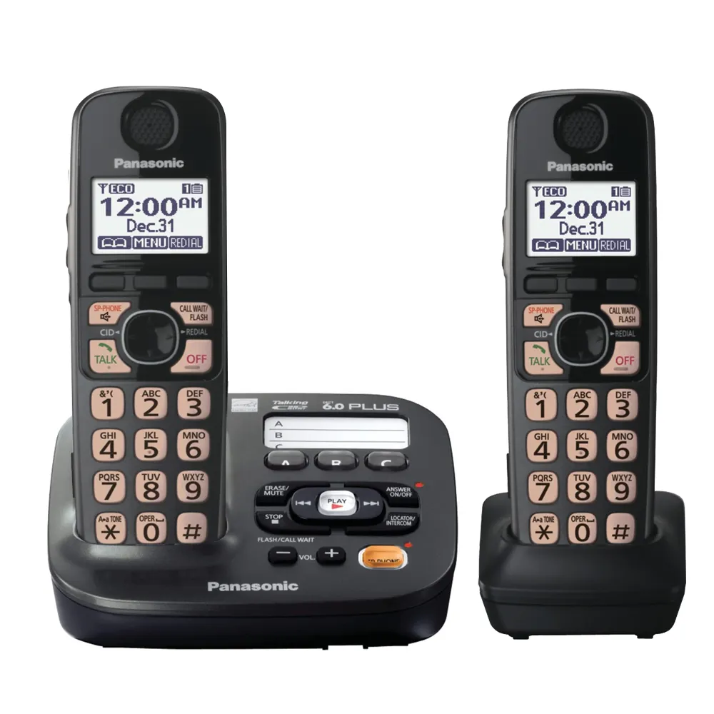 Large display cordless phone