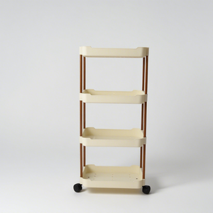 Carrito de Almacenamiento Moderno y Ecológico <span class=keywords><strong>para</strong></span> Cocina, con 5 Niveles, <span class=keywords><strong>Cesta</strong></span> de Plástico <span class=keywords><strong>para</strong></span> Frutas y Verduras, Rotación de 360 Grados - Product Image 1