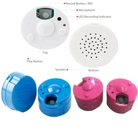 Module sonore rond enregistrable, enregistreur vocal, puce musicale ABS, module de lecture audio avec bouton, module d'enregistrement vocal pour jouets en peluche