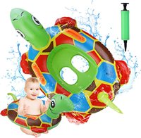 Anneau de natation gonflable en forme de tortue pour bébé, flotteur de natation en PVC