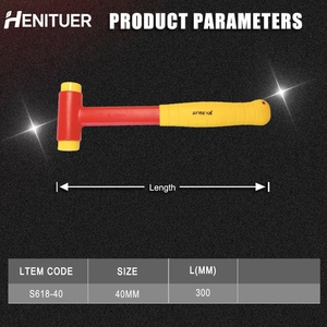 HENITUER S618 Martello Isolato Personalizzato da 30 Pollici in Acciaio Inossidabile 5Gr13 di Alta Qualità con Inserti Sostituibili - Product Image 3