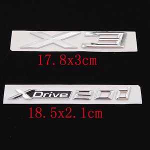 Adesivo Emblema 3D ABS per Bagagliaio e Parafango Auto BMW XDrive 20d 23d 25d 30d <span class=keywords><strong>35d</strong></span> 40d 45d 50d 55d 20i 25i 30i GT X1 <span class=keywords><strong>X3</strong></span> X5 X6 - Product Image 6