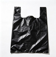Sacs en HDPE personnalisés avec logo, à soufflets latéraux, thermosoudables, jetables, pour le shopping, la vente au détail et l'emballage cadeau
