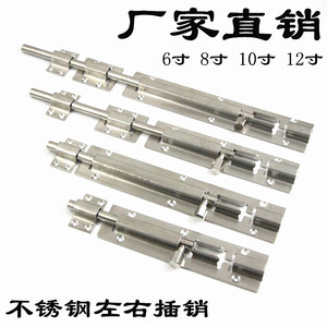 Stainless Steel Door Bolts Surface Mounted 6 8 10 12 Inch Industrial Design Easy Installation Brushed Finish - Product Image 5