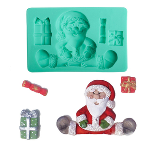 Mom & amp-molde <span class=keywords><strong>de</strong></span> silicona para decoración <span class=keywords><strong>de</strong></span> tartas, Mom & amp, guisante Mpa0707 en forma <span class=keywords><strong>de</strong></span> Santa Claus, Fondant, molde 3d <span class=keywords><strong>de</strong></span> grado alimenticio - Product Image 2