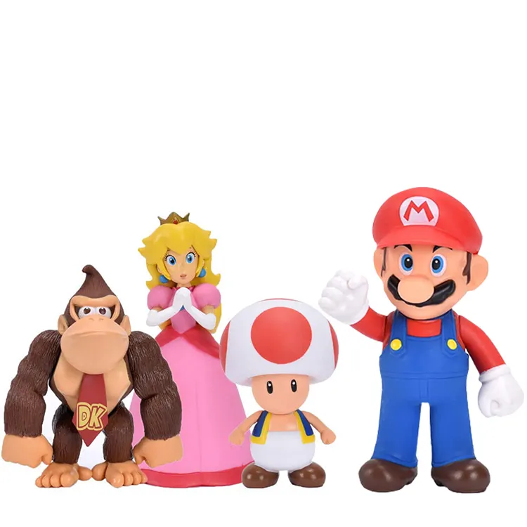 Karikatür süper Luigi Mario Mini rakamlar PVC Mario oyuncaklar çocuklar için Anime Mario Bros aksiyon figürleri