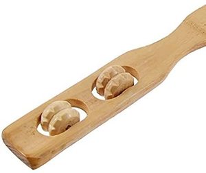 Rascadores de espalda de madera al por mayor Nature, herramienta de masaje extensible con rodillo corporal - Product Image 3