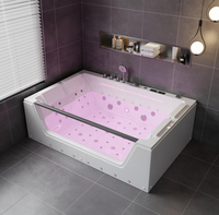 Vente Usine Baignoire Balnéo Luxe Autoportante à Bulle Bain Moussant 2 Personnes Spa Personnalisé Baignoire de Massage