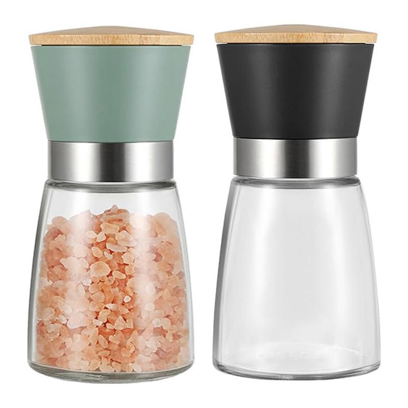 Green*Bamboo&ABS&GlASS*170ml*pepper grinder
