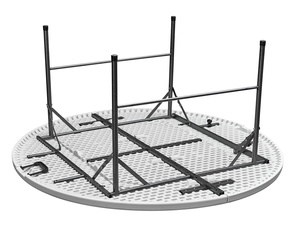 Outdoor HDPE Garden Plastic Folding <strong>Table</strong> Sets <strong>Foldable</strong> <strong>Table</strong> Set Banquet Round <strong>Table</strong>&amp;<strong>CHAIR</strong> - Product Image 3