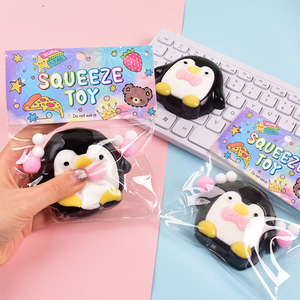 Jouet Squishy Pingouin Mignon en TPR, Vente en Gros Usine, Jouet Anti-Stress Doux et Collant, Unisexe, Fabriqué au Zhejiang pour Enfants et Adultes - Product Image 4