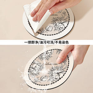 Salvamanteles redondo de 14 cm, resistente al aceite, resistente al calor, antideslizante, para uso doméstico, Kazunori - Product Image 2