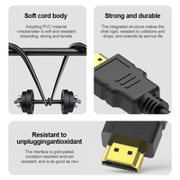 LinkJun A467 4K pour câble HDMI 2.0 transfert 18Gbps ARC HDR écran de télévision intelligente miroir moniteur de bureau pour câble HDMI pour haut-parleur