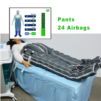 24 Airbags Slim Desktop Luxury Pressotherapy Machine Massage Air Pressure Wellness Device Skin Analysis Instrument