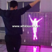 Projection d'interaction de particules d'ombre humaine, écran interactif LED 4K, projecteur lumineux, installation artistique pour le marketing et les événements