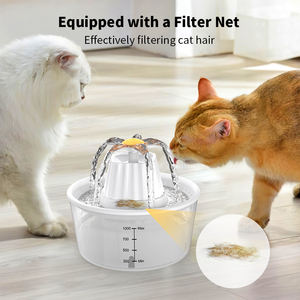 समायोज्य पानी प्रवाह वायरलेस पालतू पशु फव्वारे स्वचालित बिल्ली पानी का फव्वारा कुत्ता पानी डिस्पेंसर - Product Image 4