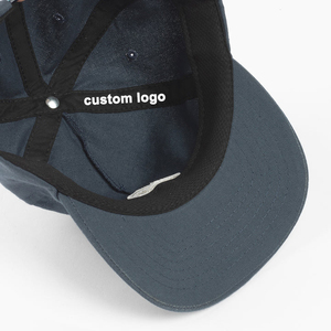 Qianzun cổ điển cap waxed Vải thêu logo của bạn không có cấu trúc cấu hình thấp 5 bảng SNAPBACK HAT - Product Image 5