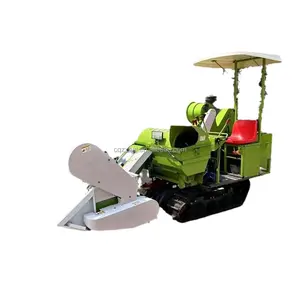 2024 New cheap agricultural equipment caterpillar wheat and rice harvester