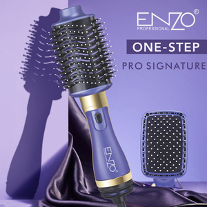ENZO <span class=keywords><strong>Brosse</strong></span> à air chaud électrique professionnelle 2 en 1, sèche-<span class=keywords><strong>cheveux</strong></span> et lisseur en une seule étape, volumateur rotatif - Product Image 4