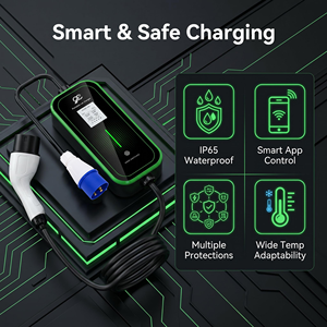 Cargador Portátil para Vehículos Eléctricos Tipo 2 Americano de 7kw, 60HZ, Enchufar y Usar, Corriente de Pantalla Ajustable de 6-32A - Product Image 6