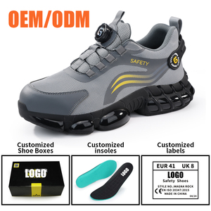 <span class=keywords><strong>Scarpe</strong></span> Antinfortunistiche GUYISA Personalizzabili con Fibbia Intelligente, Stile Sportivo a Taglio Basso S3 con Punta in Acciaio per Uomo - Product Image 4