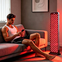 Panneau de luminothérapie infrarouge LED à 6 longueurs d'onde avec commande vocale BM-H OEM ODM pour le visage, la tête, les mains, les pieds, usage domestique