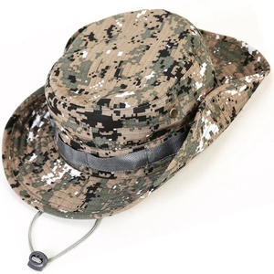 Hot Sale <b>Flat</b> Top Outdoor Camouflage Cartoon Sunshade <b>Cap</b> Men Women Training Boonie Hats Custom Embroidery Logo Four Seasons - Product Image 5