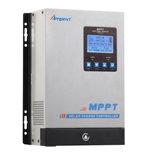 ตัวควบคุมการชาร์จพลังงานแสงอาทิตย์แบบ MPPT 60A/80A/100A 12V/24V/48V ตั้งค่าอัตโนมัติ ขายดี - Product Image 1