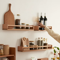 Étagères murales en bois minimalistes modernes, étagères flottantes en bois robustes pour le bureau, l'hôtel, la vente au détail, l'affichage, le stockage, la décoration murale en gros