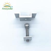 Amoy Solar - Support de fixation intermédiaire ABS pour panneau solaire 100W, garantie 12 ans, résistance au vent 60m/s, résistance à la neige 1.4KN/m2, kit batterie