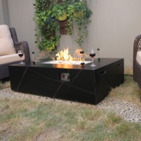 50 "table de foyer en pierre frittée pour le chauffage extérieur