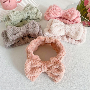 Diademas rosas de spa para lavarse la cara mujeres banda para el cabello facial maquillaje diademas para mujeres - Product Image 5