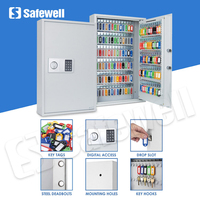 Coffre-fort mural en acier robuste Safewell KS0103K en stock avec serrure électronique numérique et boîte à clés murale